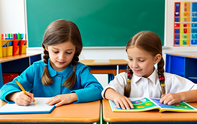 유아교육지도사 자격증 시험 후 필요한 절차 정리 - A teacher in a modest dress, reading a story to a group of children sitting on a rug, fully clothed,...