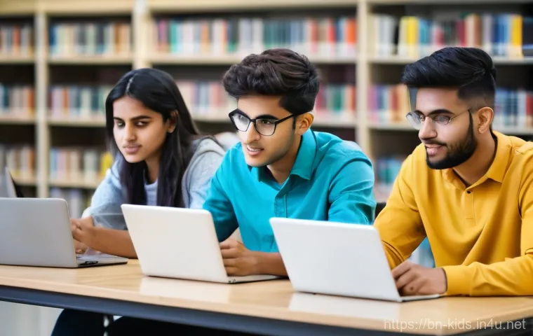 유아교육지도사 자격증 시험 준비를 위한 유용한 어플 - **Digital Planner & Interactive Learning:** A vibrant, high-angle shot of a young South Asian female...