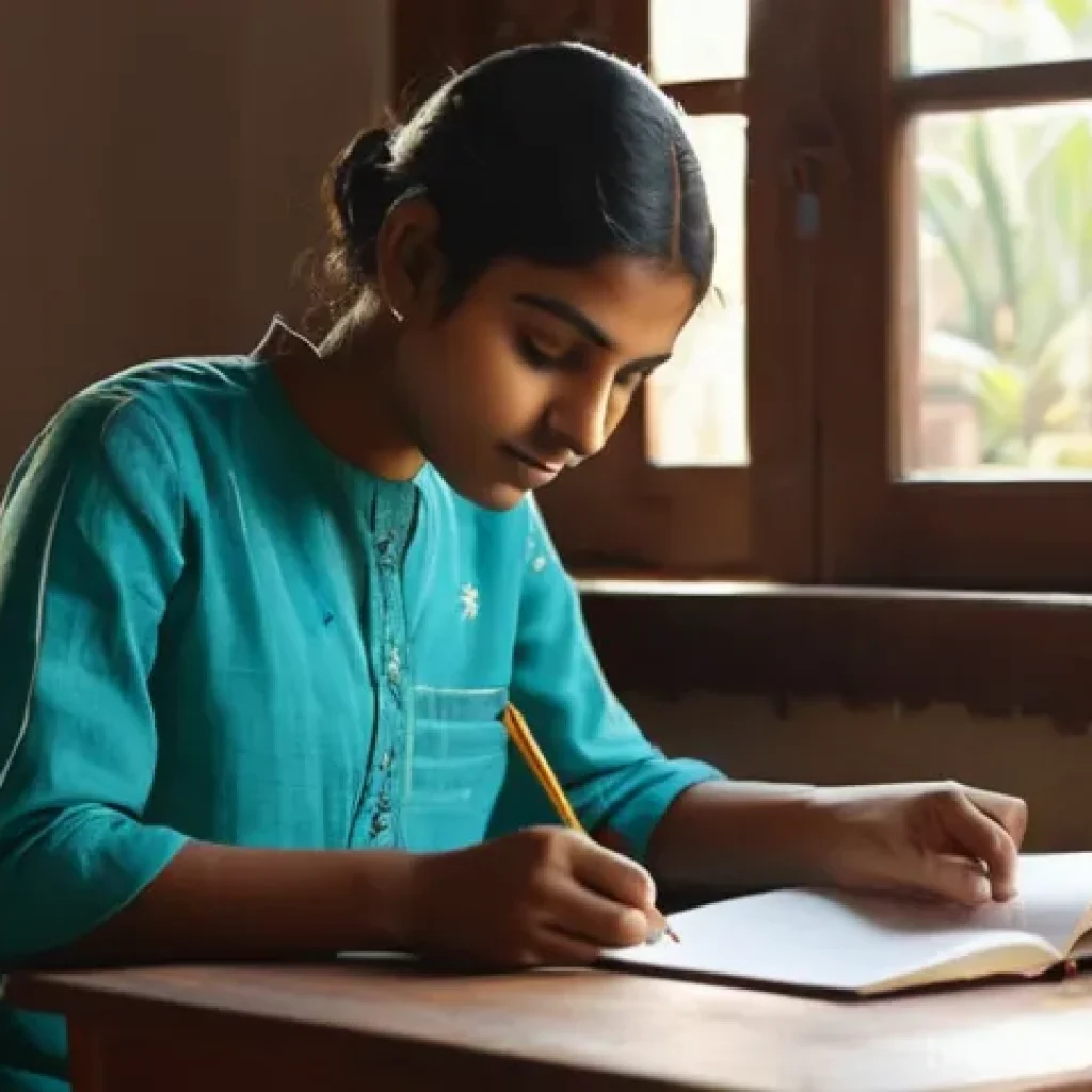 유아교육지도사 자격증 시험 대비 시간 관리 노하우 - **Prompt 1: Focused Morning Study Routine**
    "A young Bengali student, 20s, with a determined yet...