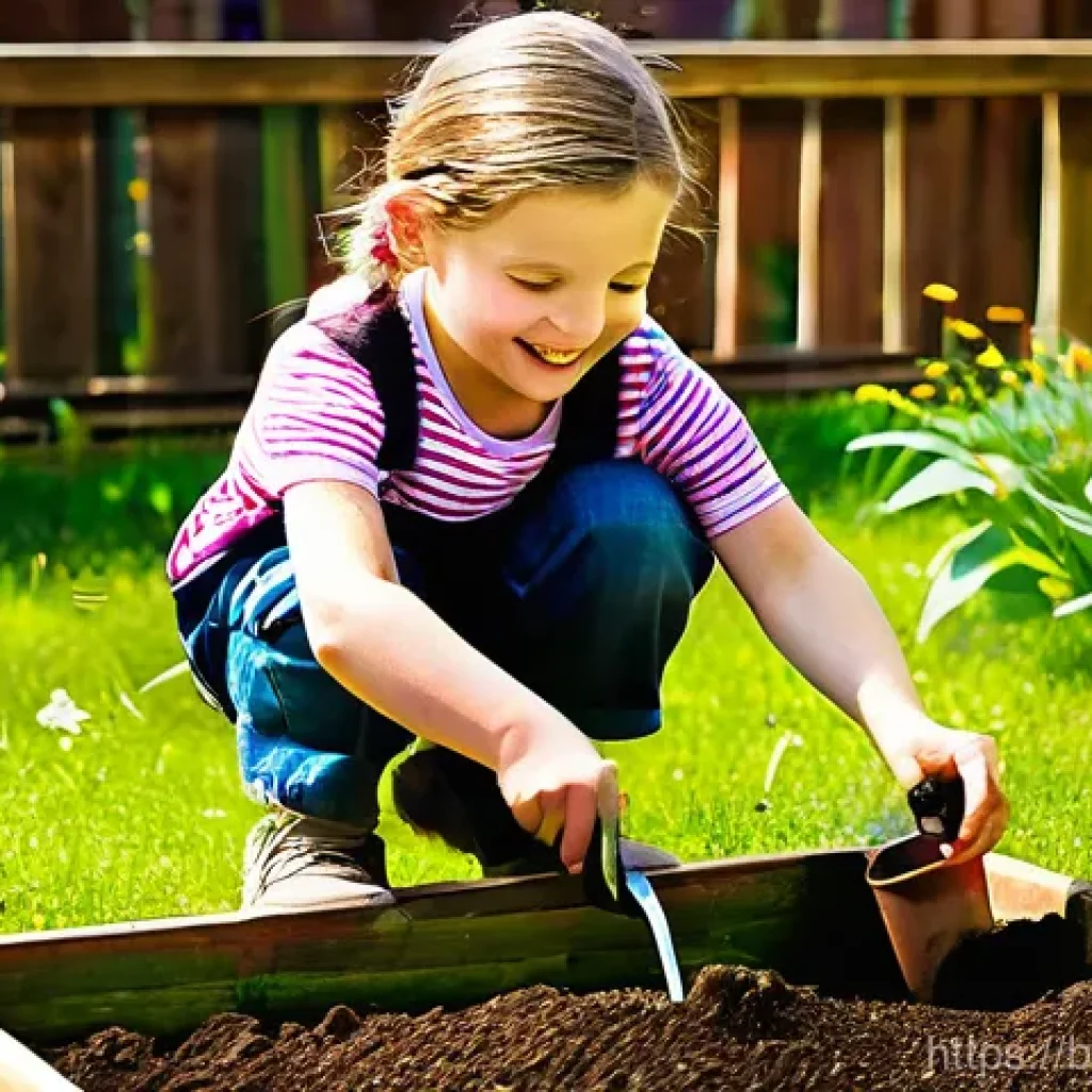 유아교육지도사 강의 준비와 실행 사례 공유 - **Prompt: Hands-on Outdoor Learning - Children's Garden Project**
A vibrant, sun-drenched scene ...