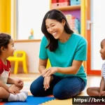 유아교육지도사 실기시험 준비와 관련된 조언 - **Prompt:** A cheerful early childhood education trainer, a woman in her early thirties with a warm,...