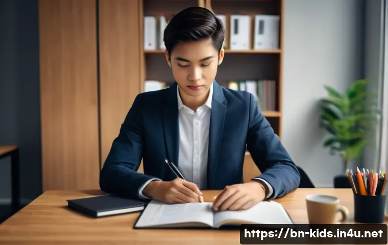 유아교육지도사 면접 질문과 모범 답변 - **Prompt 1: Focused Interview Preparation**
"A young adult, either male or female, seated at a w...