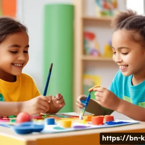 Home 17 유아교육지도사 강의 계획 작성 방법과 사례 - **Vibrant Creative Playtime**
A bright, cheerful classroom filled with natural light. A diverse ...